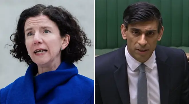 Labour's Anneliese Dodds has accused the Chancellor of "hiding"