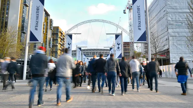 Thousands of fans are returning to Wembley Stadium on Sunday