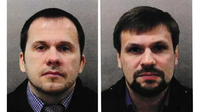 Alexander Petrov, 41, and Ruslan Boshirov, 43 are being hunted by Czech police