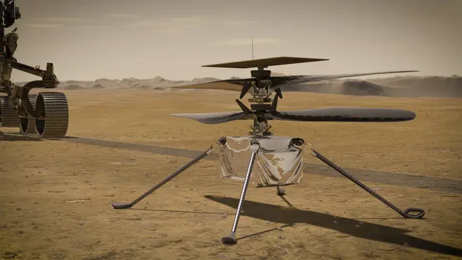 Nasa's Ingenuity helicopter has made history after a successful flight on Mars on Monday