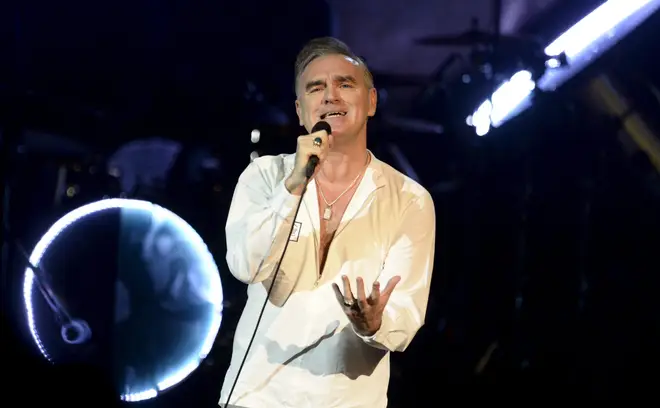 Morrissey performing in 2014