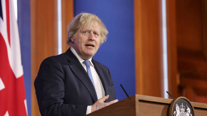 Boris Johnson held a Covid-19 press briefing at 5pm this afternoon