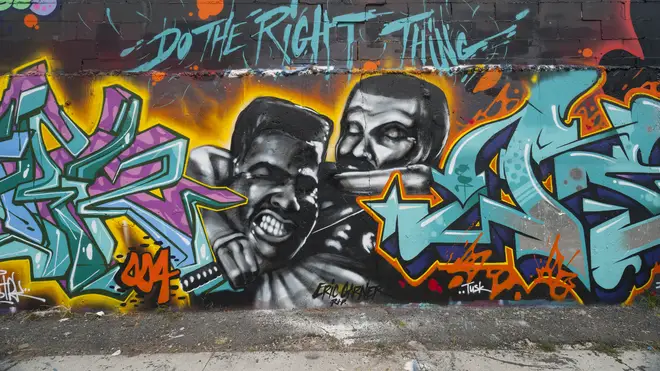 A mural to Eric Garner in Brooklyn, New York
