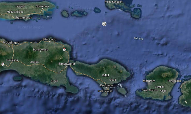 The submarine went missing roughly 60 miles north of Bali, Indonesia