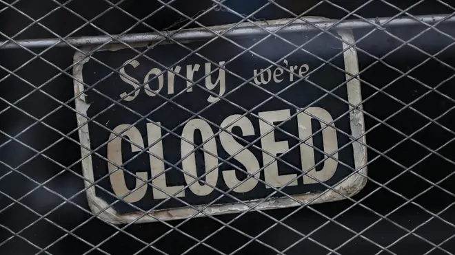 A 'closed' sign