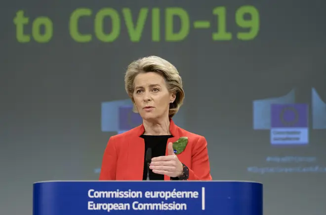 European Commission President Ursula Von Der Leyen previously threatened vaccine export blocks if AstraZeneca did not provide the expected number of doses.