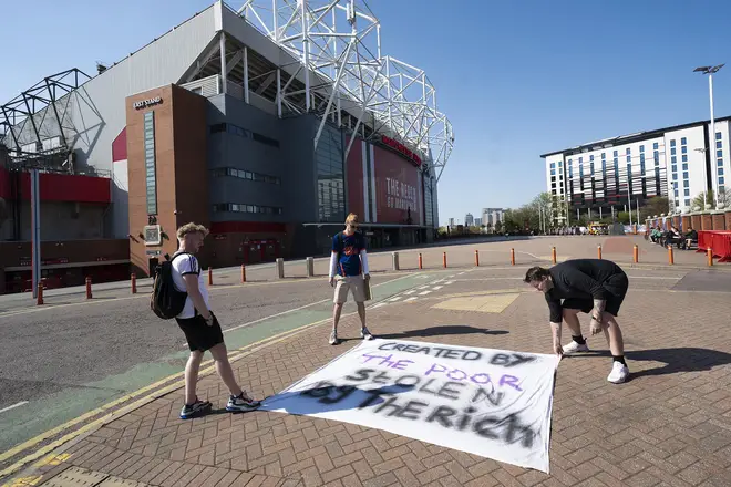 Man United fans have previously protested outside Old Trafford.