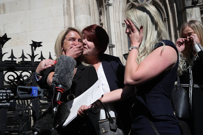 There were tears outside the Royal Courts of Justice after the judgement was read out.