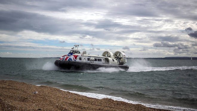 The woman was found near the hovercraft port in Southsea
