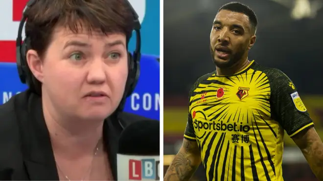 Ruth Davidson spoke to Watford captain Troy Deeney on An Inconvenient Ruth