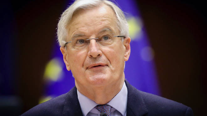 Michel Barnier speaks to MEPs on Tuesday