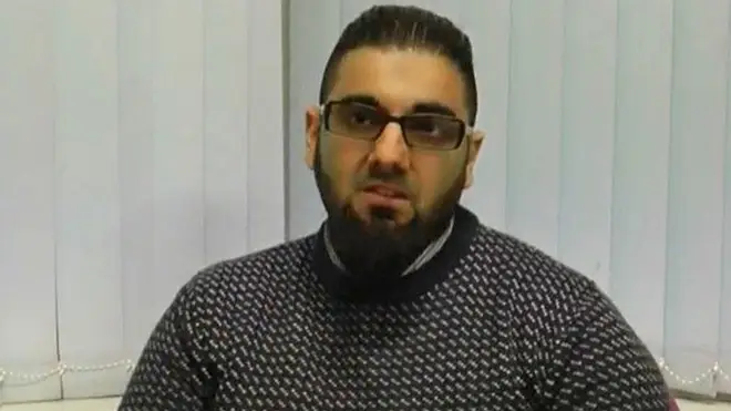 Usman Khan during a 'thank-you' message for a Learning Together event in Cambridge in March 2019