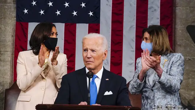Joe Biden addressed Congress where he set out plans for a 1.8 trillion dollar investment in children, families and education