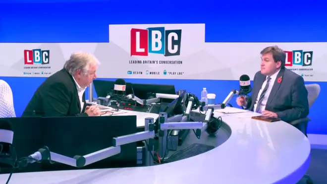 Nick Ferrari with the Housing Minister Kit Malthouse in the LBC studio.