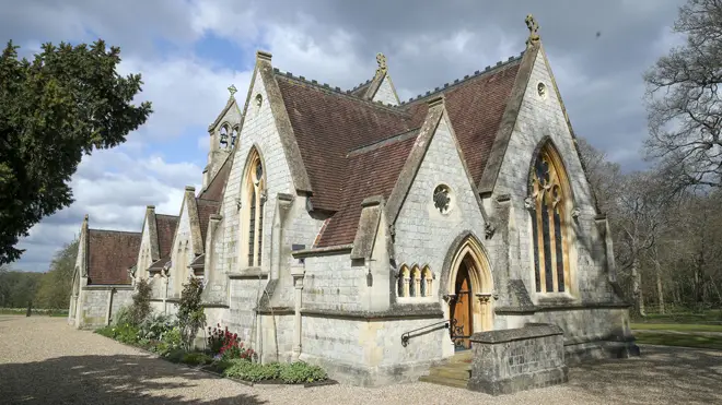The lodge grounds include All Saints Chapel where the Queen attends services