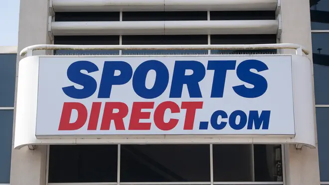 A Sports Direct shop sign
