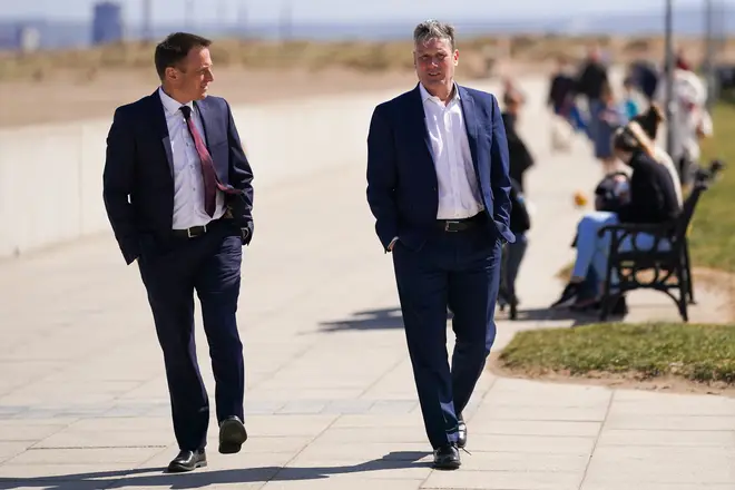 Labour leader Keir Starmer and Dr Paul Williams, Labour candidate for Hartlepool