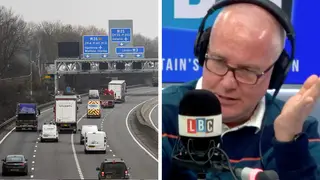 Smart motorways are an accident waiting to happen, caller tells LBC