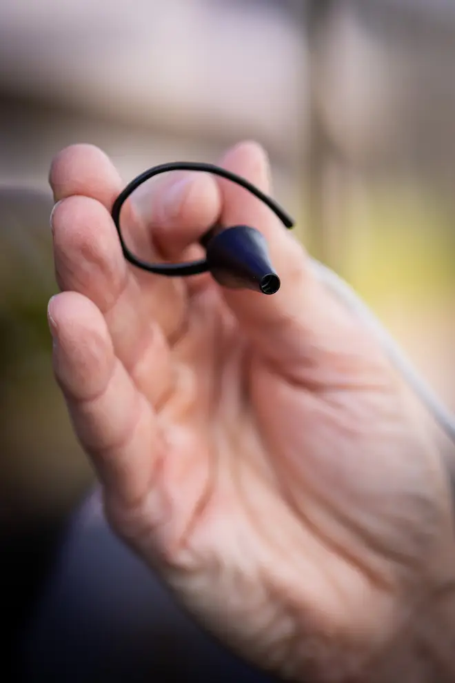 Earswitch is a Human-Computer Interface device that works by detecting intentional movement of your eardrum by one of the smallest muscles in your body, the tensor tympani (University of Bath/PA)