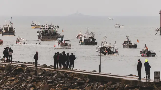 Dozens of French vessels halted protests on Thursday after speaking with Jersey government officials