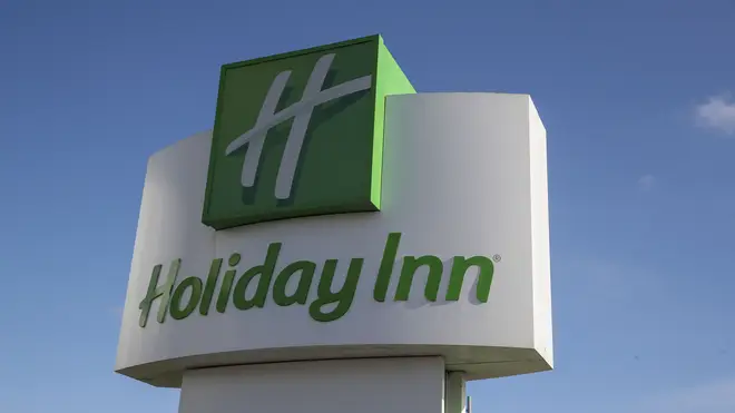 A Holiday Inn sign