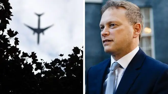 Grant Shapps held a press conference from 10 Downing Street today