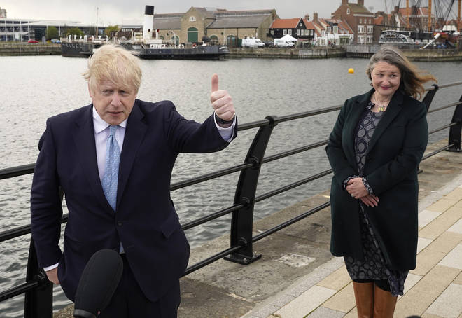 Boris Johnson has hailed a "very encouraging set of results so far" after the Conservatives won the Hartlepool by-election