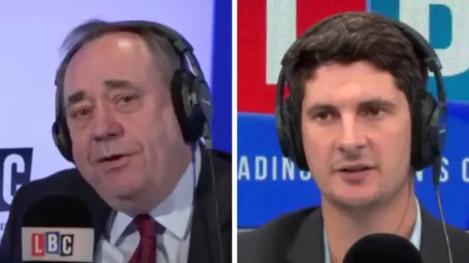 Alex Salmond told Tom he thought it was the BBC's fault for his party's poor election performance