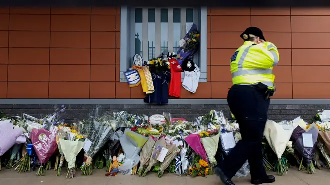 Floral tributes to Matt Ratana left outside Croydon Custody Centre