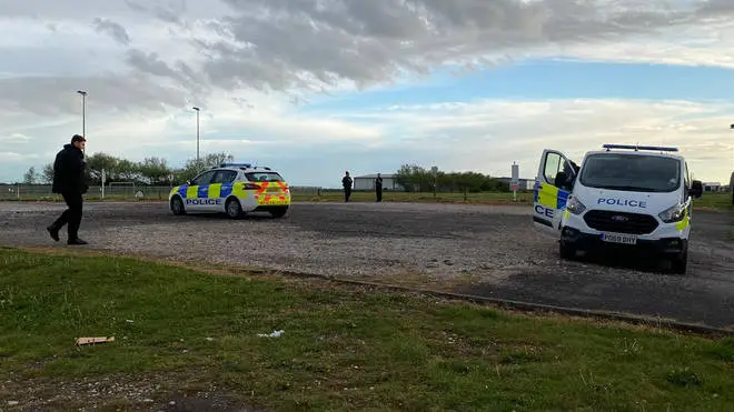 Police raced to the scene on School Road in Blackpool just after 5pm on Tuesday, after it is though he was hit in a thunderstorm.