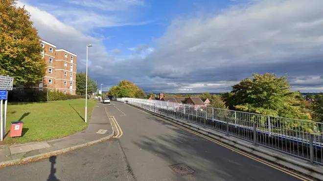 The incident happened in The Promenade, Brierley Hill, on Tuesday morning