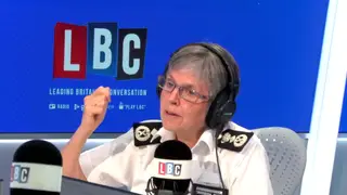 The Met Police Commissioner was taking questions from LBC listeners