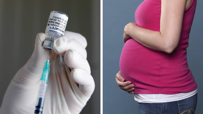 Pregnant women are recommended to get the Moderna or Pfizer jab.