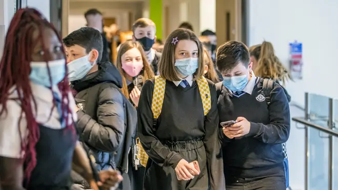 Secondary school pupils in parts of the north of England are being told to carry on wearing face masks
