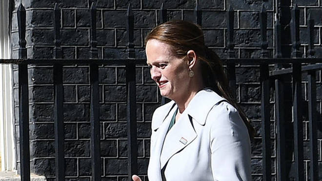 Nurse Jenny McGee arrives at Downing Street for a 72nd birthday celebration for the NHS in July 2020