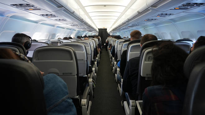 Passengers on a flight to the 'green list' country of Portugal