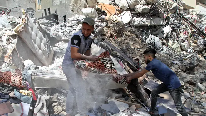 Israel airstrikes have destroyed dozens of civilian buildings in Gaza
