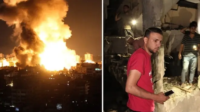 Israel unleashed another round of air strikes across the Gaza Strip on Wednesday night