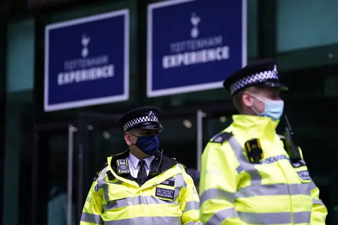 Officers worked with Tottenham Hotspur and Manchester United to track down the racist fans