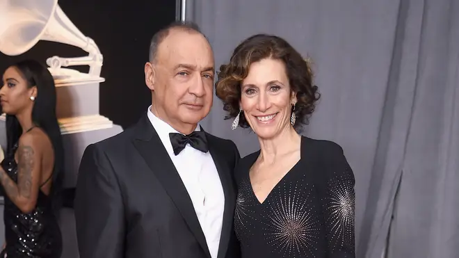 Sir Leonard Blavatnik and his wife at the 2018 GRAMMY Awards