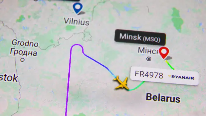Grant Shapps has asked for passenger planes not to fly over Belarus