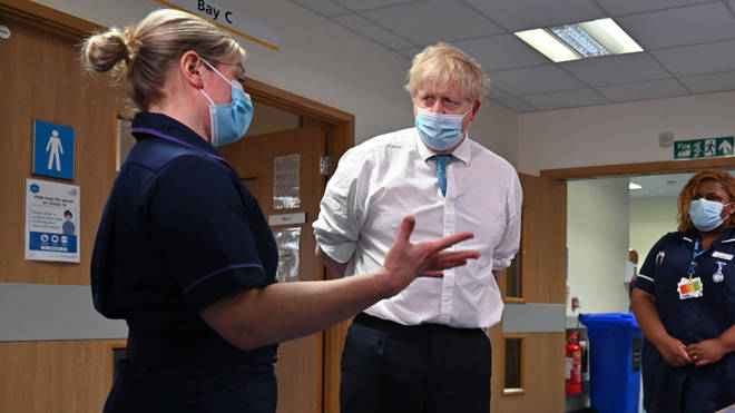 Boris Johnson made the remarks during a visit to Colchester Hospital in Essex