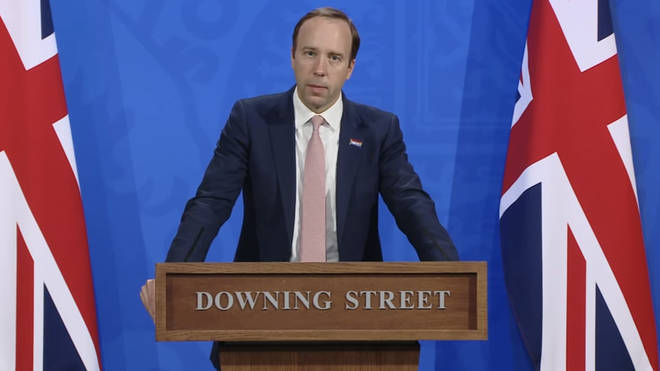 Matt Hancock spoke at the Downing Street press conference, the day after Dominic Cummings explosive allegations