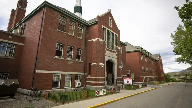 The former Kamloops Indian Residential School in British Columbia