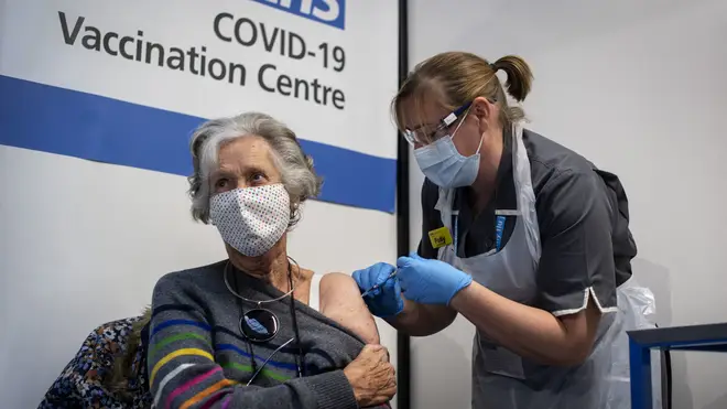 75 percent of adults have received their first coronavirus vaccine