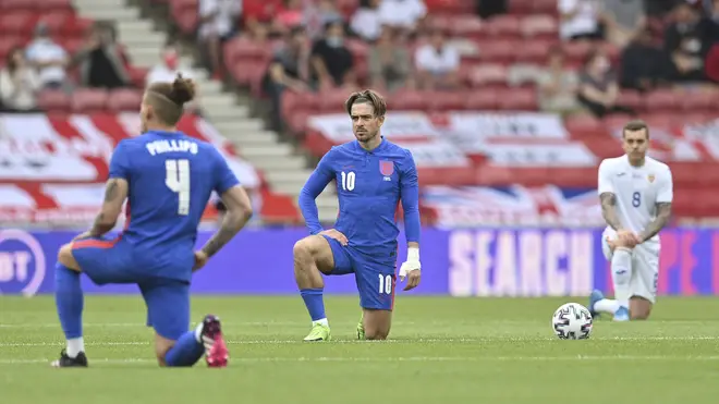 England players were once again booed by some of their own supporters when they took the knee
