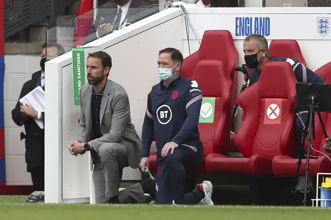 Gareth Southgate spoke to his players about the incident ahead of Sunday's return to Middlesbrough, saying on the eve of the match that "we feel more than ever determined to take the knee" at the Euros