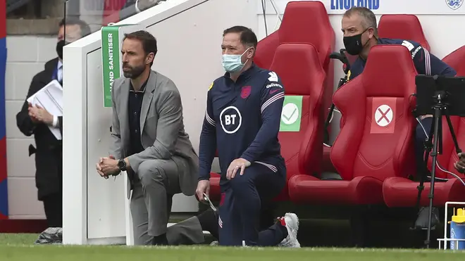 England manager Gareth Southgate confirmed his team will continue to take the knee