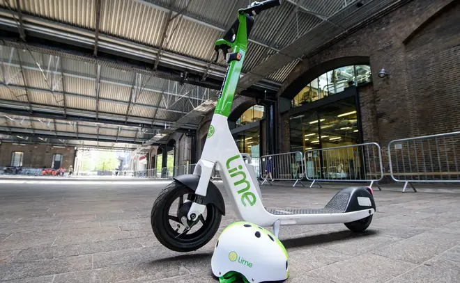 E-scooters are available to hire in parts of London