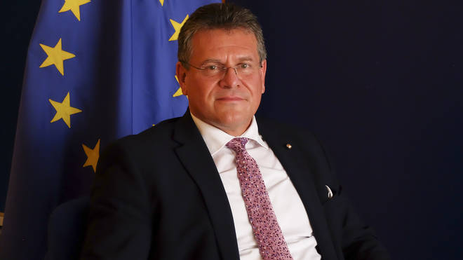 European Commission vice president Maros Sefcovic said they would "not be shy" in taking action to ensure that the UK abides by its international commitments
